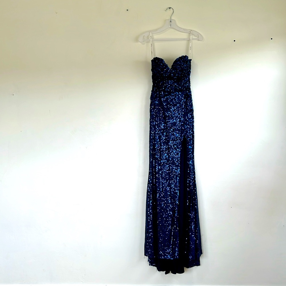 Womens formal dress with sequins